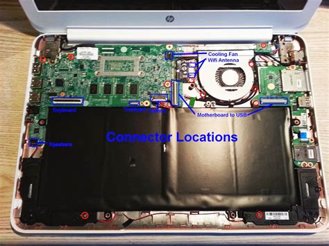 hp chromebook hard drive location